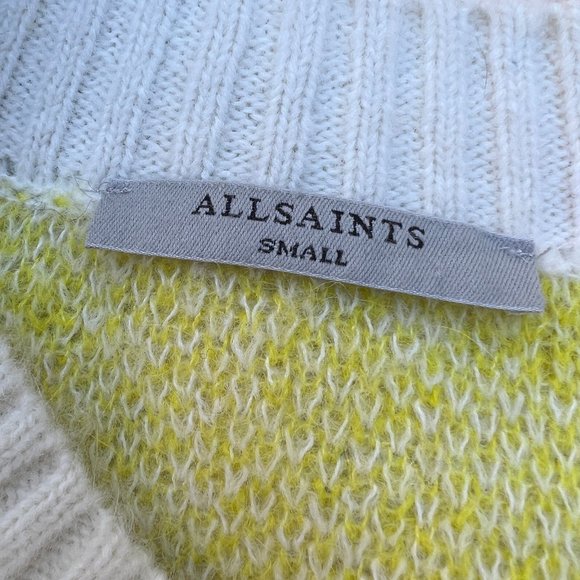 All Saints Tiga V-Neck S | Yellow - Picture 3 of 4
